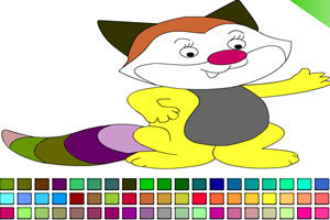 小猫填颜色