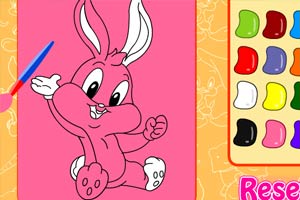 为小兔和小伙伴上色