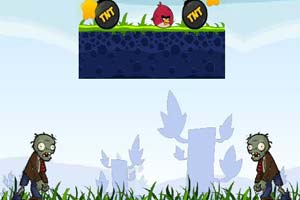 愤怒的小鸟炸僵尸