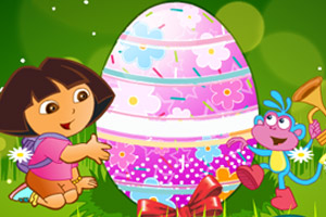 朵拉装饰复活节彩蛋