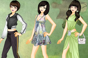 可爱的百变女孩