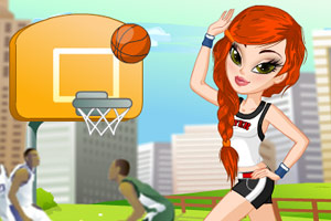 爱打篮球的美女