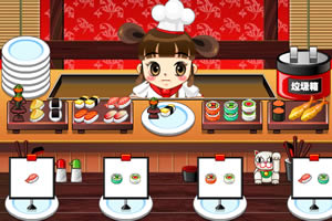 卖寿司的小女孩