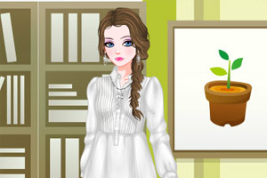 褶衬衫式连衣裙