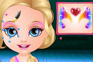 芭比宝贝人体彩绘