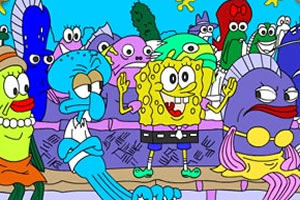 海绵宝宝填颜色