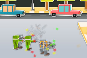 抵御立体方块人