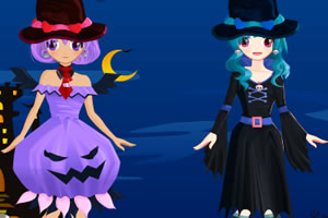 万圣节双胞胎姐妹