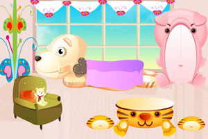 帮小姑娘整理房间