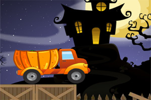 万圣节糖果运输车
