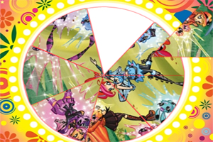 魔法俏佳人圆形拼图