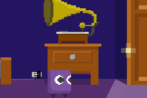 跳跃的紫色小方块