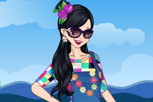 环岛路上的美女