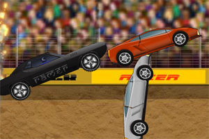 飞车撞小车