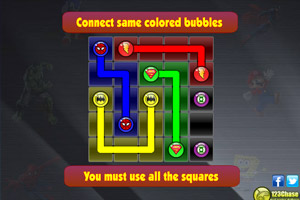 超级英雄图标连线