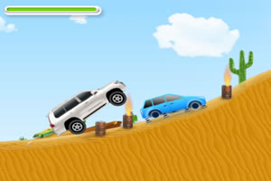 越野勇士穿行沙漠