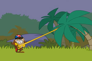 大嘴怪练习飞行