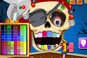 海盗骷髅看牙医