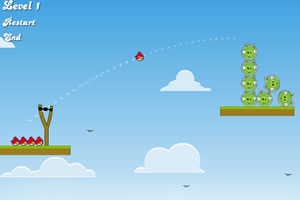 愤怒小鸟恶斗绿猪