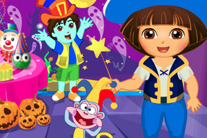 朵拉万圣节准备