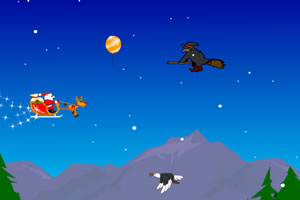 圣诞老者送礼物