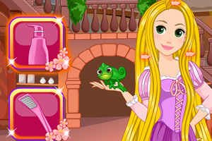 长发公主美发装扮