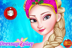 艾尔莎圣诞节前美容