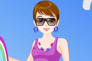 海滩女孩换装