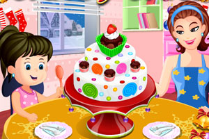 美味的糖果蛋糕