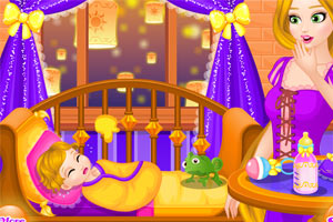 长发公主照看宝贝