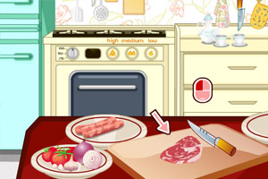 美味的烤宽面条