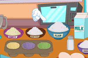 可爱的冰雪小蛋糕