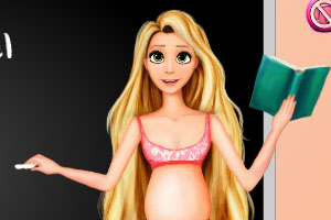 怀孕的长发公主老师