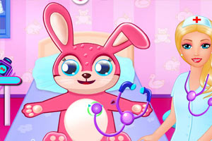 医生给兔子看病