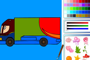 为大卡车上色