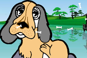 宠物上色之可爱俏皮狗