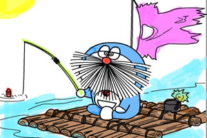 多啦A梦水彩画5