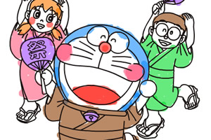 多啦A梦水彩画12