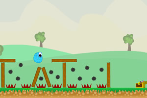 蓝色小怪找宝箱