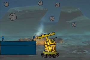 机器人清理流星体