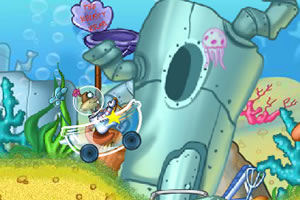 海绵宝宝浴缸车