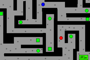 红蓝球迷宫比赛