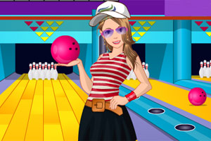 保龄球女生