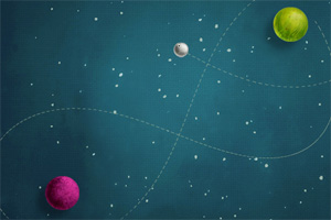 穿越太空的小球