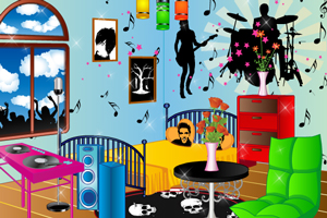 摇滚明星房间装饰