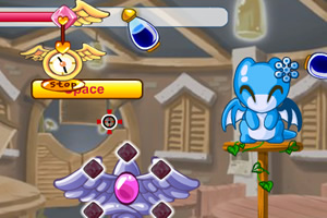 小蓝龙射击瓶子