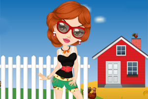 打扮感恩节女孩