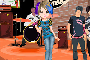 可爱的摇滚女生