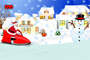 圣诞老人驾驶雪橇