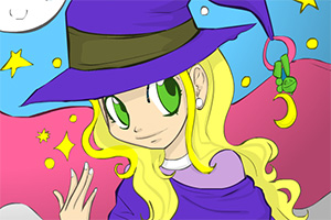 万圣节漫画彩绘